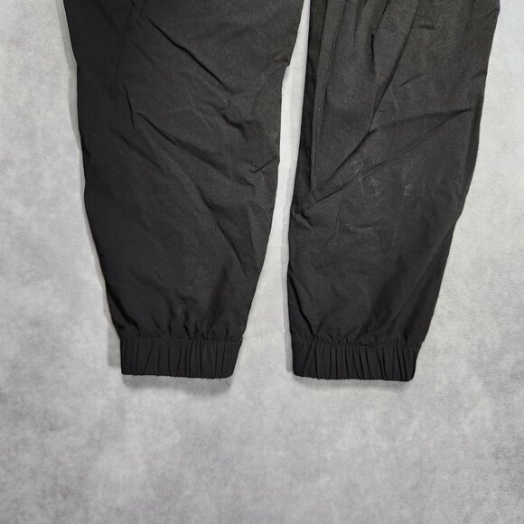 Athletex Jogger Pants Mens Large Black Tapered Drawstring Water Resistant Nylon - Picture 7 of 12